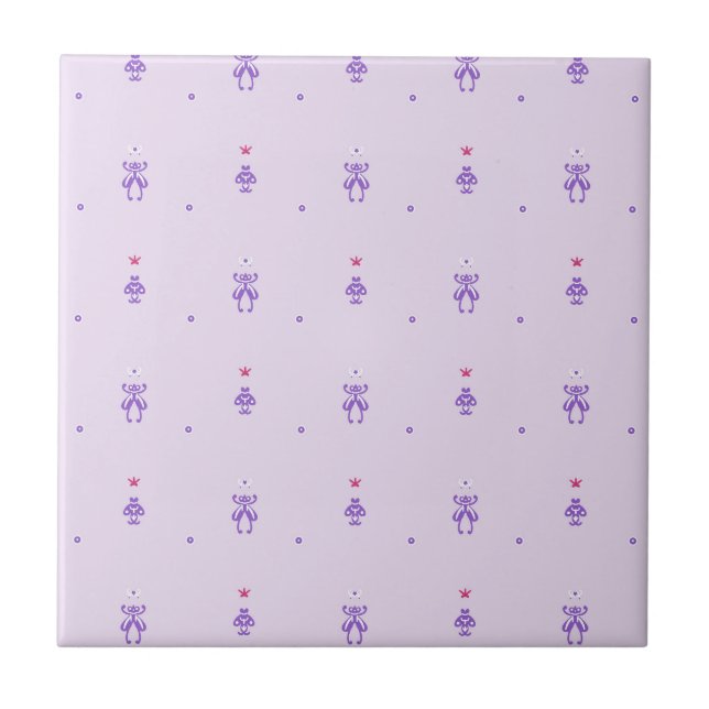 Lavender Fairy Runes  Tile (Front)