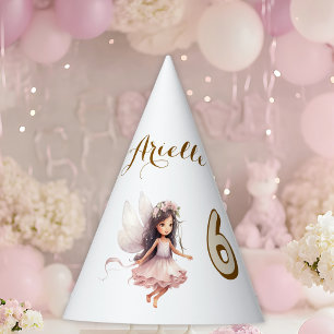 Lavender Fairy wildflower pixie birthday Party Hat