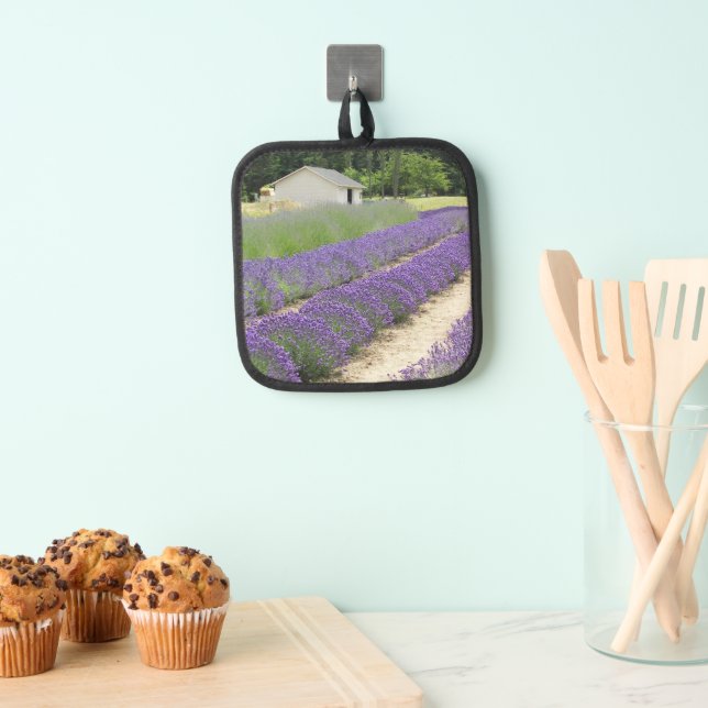 Lavender Farm Blooms Floral Pot Holder (Insitu(Hanging))
