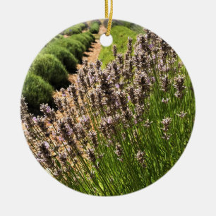 Lavender Farm Ceramic Tree Decoration