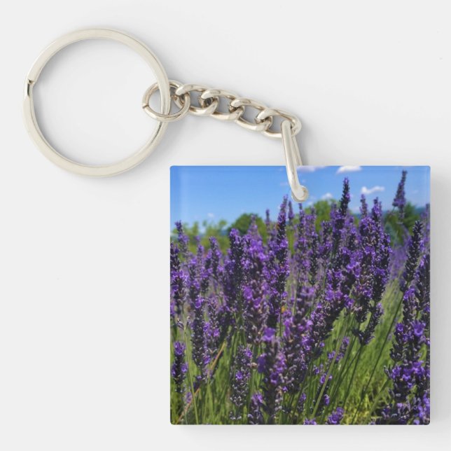 Lavender Farm Key Ring (Front)