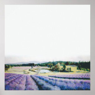 Lavender Farm on San Juan Island by Bryn Barnard Poster