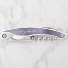 Lavender Faux Brushed Metal Personalised Script
