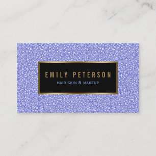 Lavender Faux Glitter  Business Card
