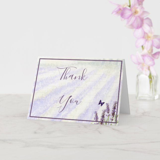 Lavender field  card (Orchid)