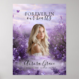 Lavender Field Memorial Welcome Sign