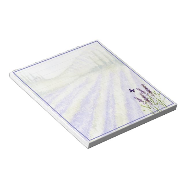 Lavender field notepad (Angled)