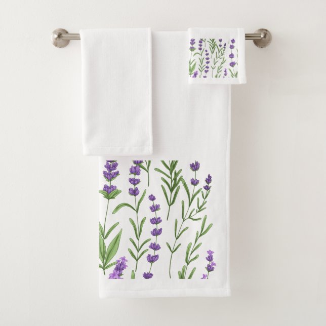 LAVENDER FIELDS BATH TOWEL SET (Insitu)