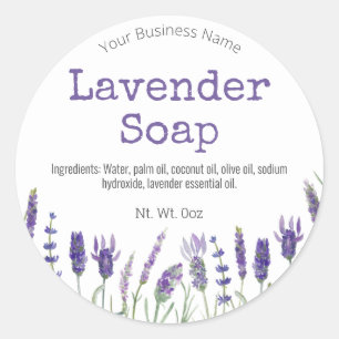Lavender Fields Handmade Soap Labels