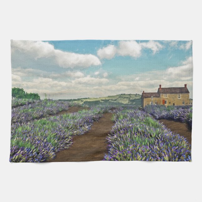 Lavender Fields Kitchen Towel (Horizontal)