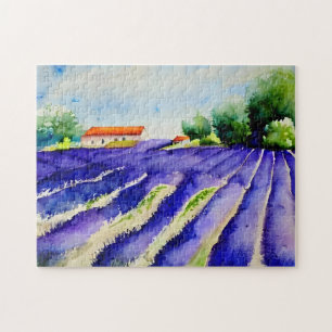 Lavender fields Landscape Jigsaw Puzzle