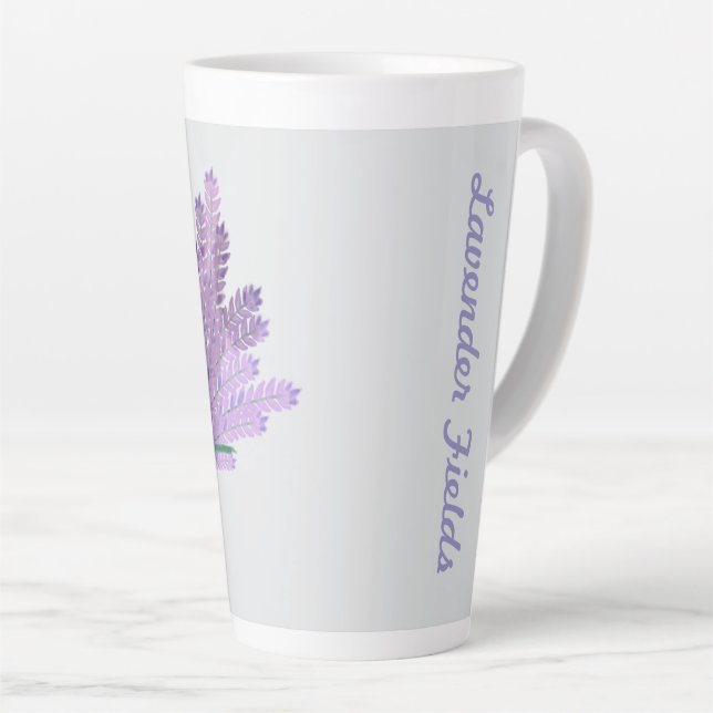 LAVENDER FIELDS LATTE MUG (Right Angle)