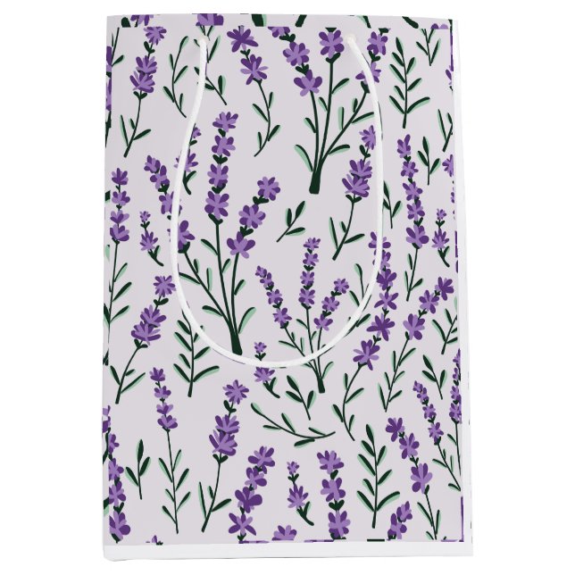 LAVENDER FIELDS MEDIUM GIFT BAG (Front)