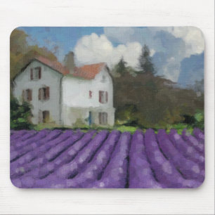 Lavender fields mouse pad