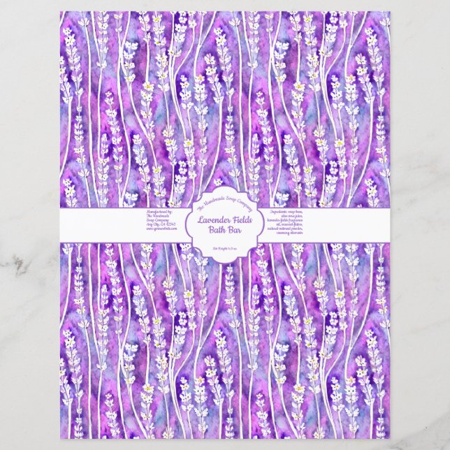Lavender Fields Soap Wrap (Front)