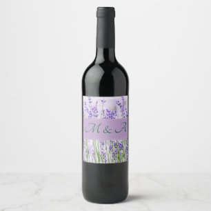 Lavender Fields Wedding Food and Beverage Label 