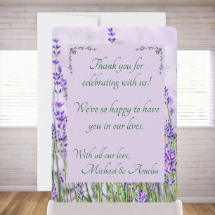 Lavender Fields Wedding Thank You Card