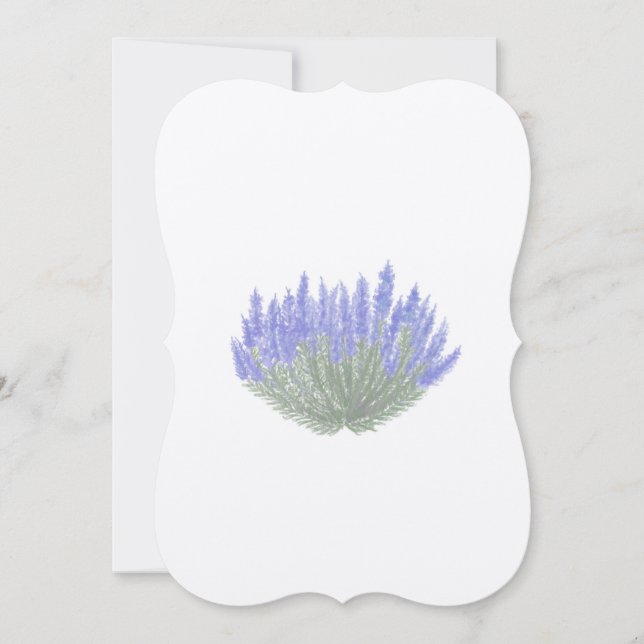 Lavender Flat Greeting Card  (Front)