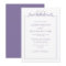Lavender Floral Border Monogram Wedding