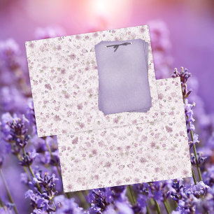 Lavender Floral Country Chic Notelets Journal Page