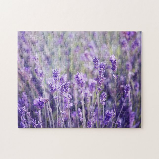 Lavender Floral Jigsaw Puzzle (Horizontal)