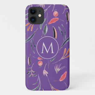 Lavender Floral MONOGRAM Custom Personalised Case-Mate iPhone Case