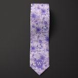 Lavender Floral Monogram Tie<br><div class="desc">Elevate your wedding attire with our Lavender Floral Monogram Neck Tie. The delicate floral pattern in lavender adds a touch of charm and sophistication. Be sure to complete the look with our coordinating socks for a polished ensemble.</div>