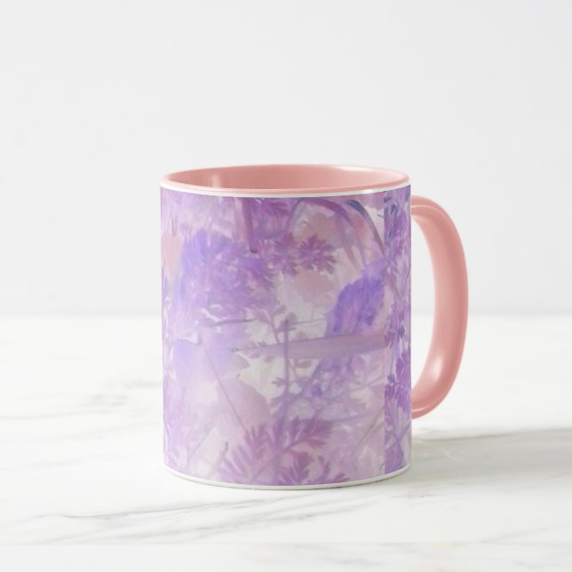Lavender Floral Mug (Front Right)