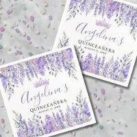 Lavender Floral Purple Quinceanera