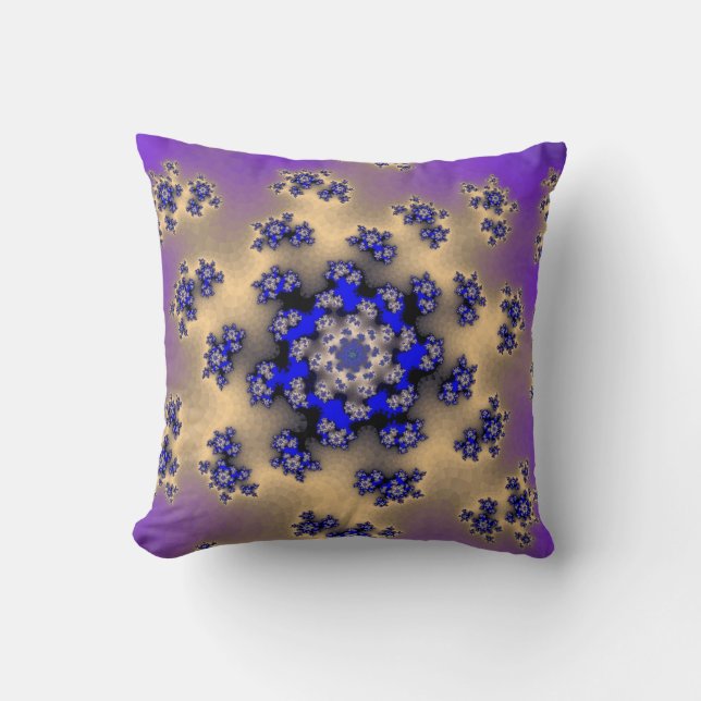 Lavender Floral Sprinkles Cushion (Front)