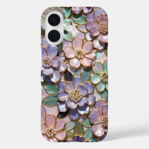 Lavender Floral Stained Glass Phone Case Cute