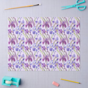 Lavender Floral Tissue Paper