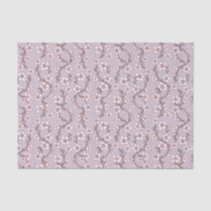 Lavender Floral Tissue Paper