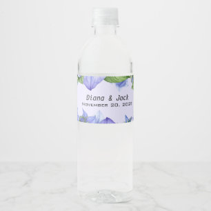Lavender Floral  Water Bottle Label