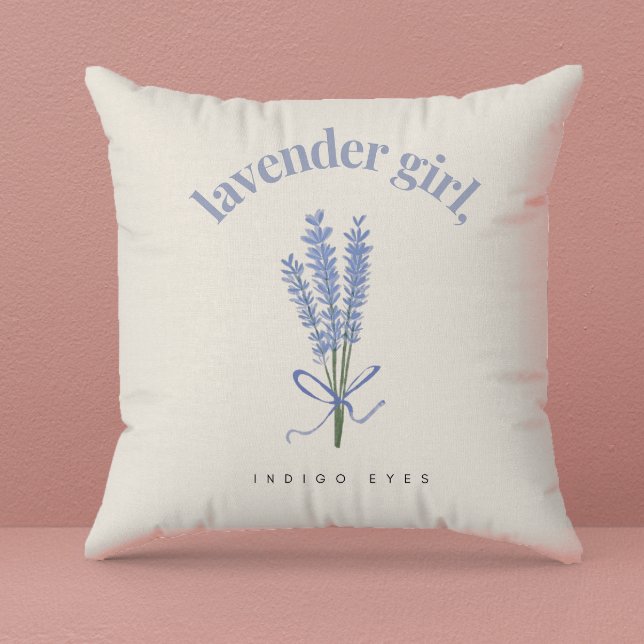Lavender Floral Watercolor Illustration Cushion (Creator Uploaded)