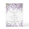 lavender florals boho modern wedding invitation