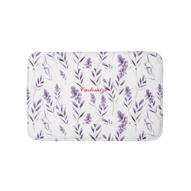 Lavender Flower Buds  Thunder_Cove  Bath Mat (Front)