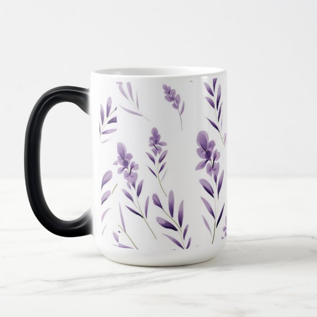 Lavender Flower Buds  Thunder_Cove  Magic Mug (Left)
