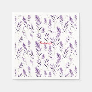 Lavender Flower Buds Thunder_Cove Napkin