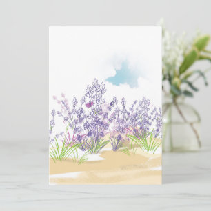 Lavender flower card