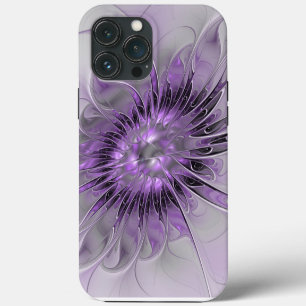 Lavender Flower Dream Modern Abstract Fractal Art iPhone 13 Pro Max Case
