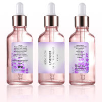 Lavender Flower Dropper Bottle Labels