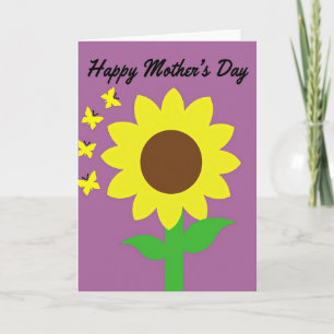 Lavender Flower Hello Card