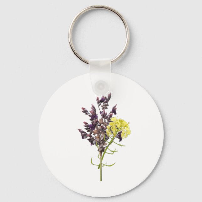 Lavender Flower Key Ring (Front)