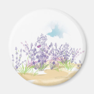 Lavender flower magnet
