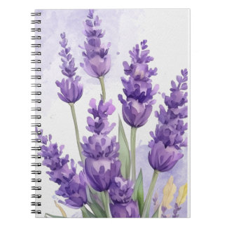 Lavender Flower Notebook | Soft Purple Floral Jour