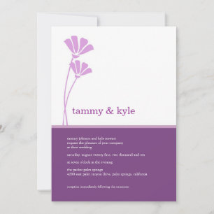 Lavender Flowers, 5x7 Invitations