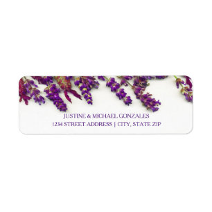 Lavender Flowers - Address Labels