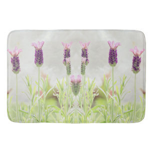 Lavender Flowers Bath Mat