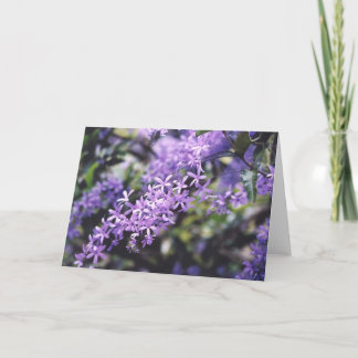 Lavender Flowers Card